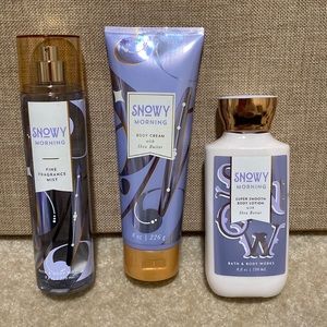 Snowy Morning Bath and Body set